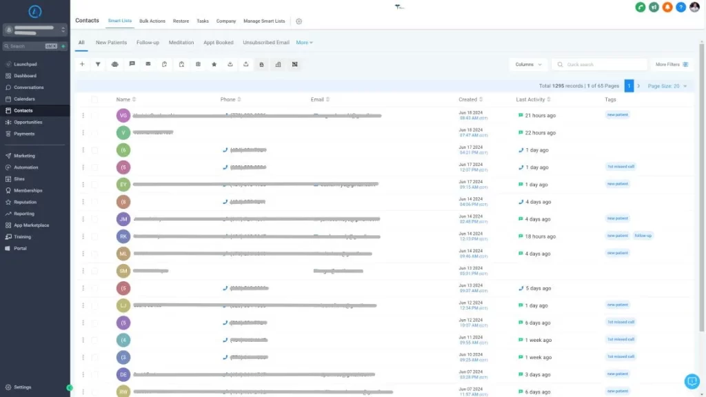 AxL System Contacts